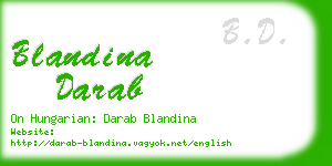 blandina darab business card